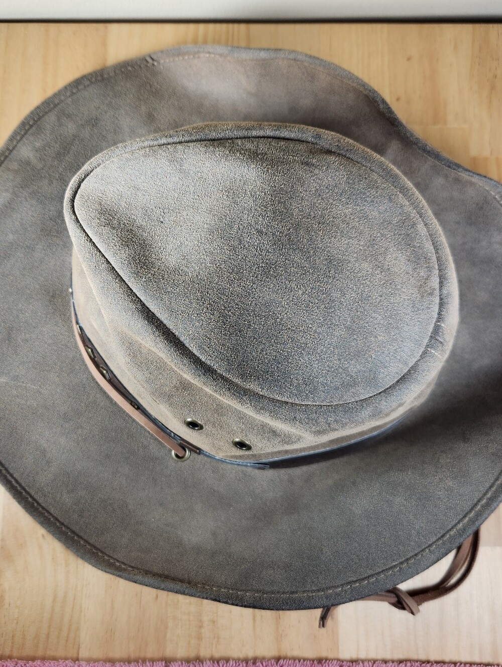 OUTBACK TRADING CO Cowboy Hat Men's Large GOLD DUST Western Ranching Oilskin - Picture 11 of 11